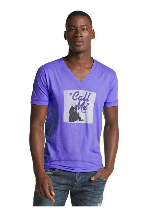 'Call Me' V-Neck T-Shirt - Image 2