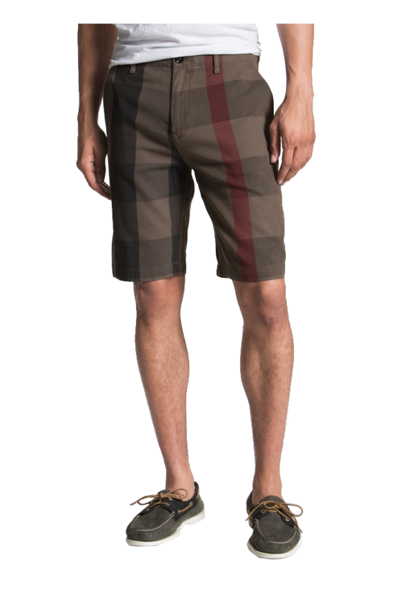 Check Print Shorts