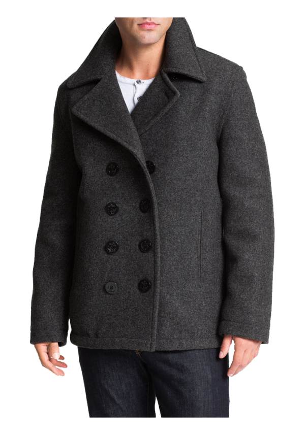 'Dugan' Wool Blend Peacoat