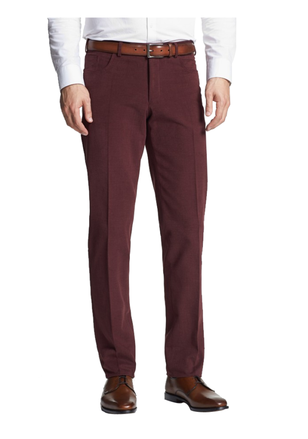 Flat Front Twill Trousers
