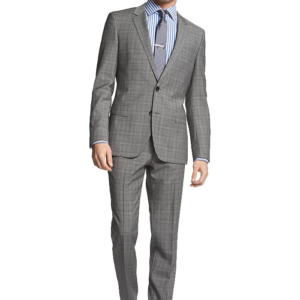 Huge-Genius Extra Trim Fit Plaid Suit