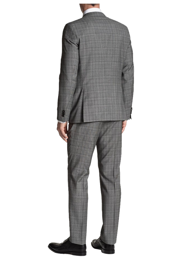 Huge-Genius Extra Trim Fit Plaid Suit - Image 4