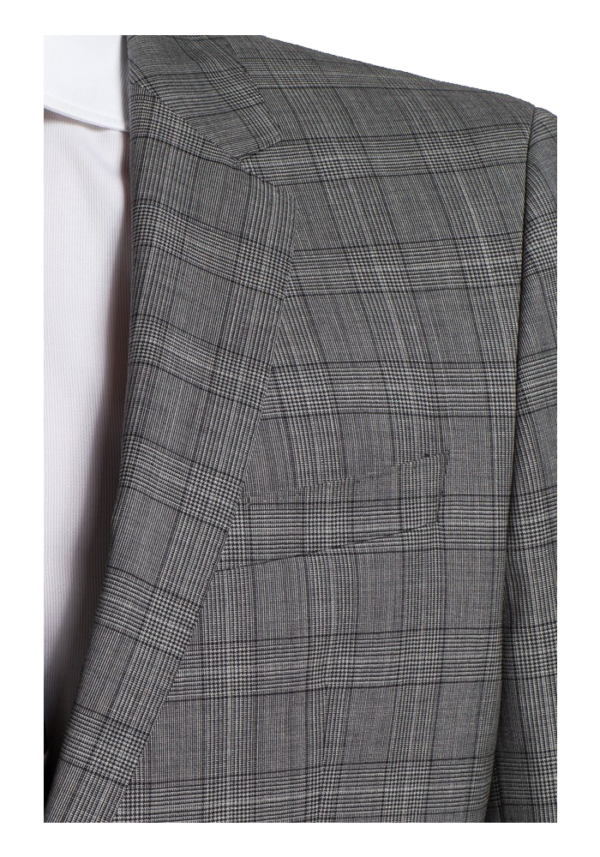 Huge-Genius Extra Trim Fit Plaid Suit - Image 2