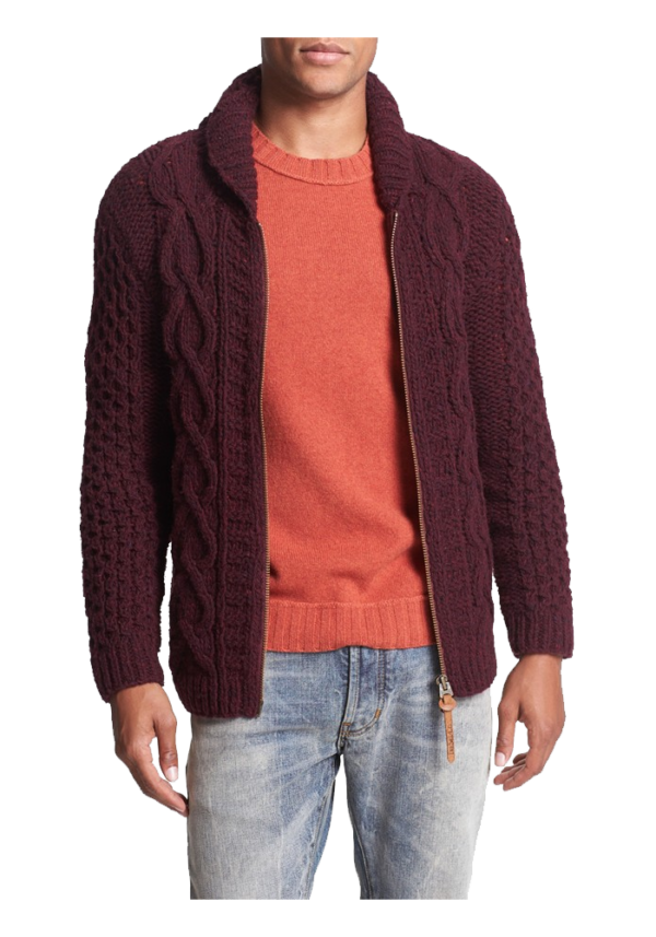 K Idra Zip Shawl Collar Sweate - Image 2