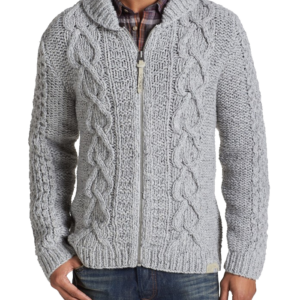 K Idra Zip Shawl Collar Sweate