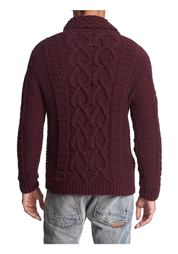 K Idra Zip Shawl Collar Sweate - Image 4