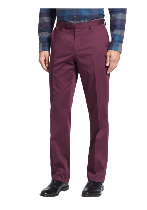 'Sharp' Flat Front Trousers